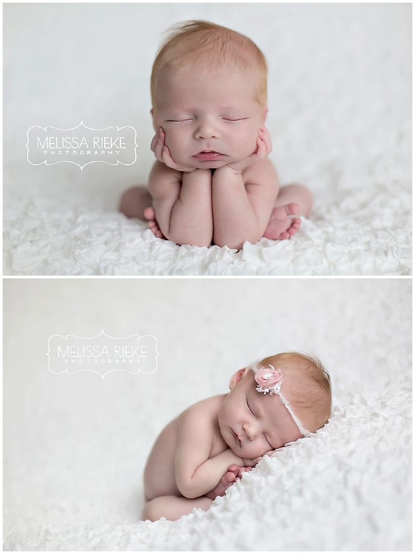 Kansas City Newborn Photographer | Melissa Rieke Photography | Baby Girl In Pink