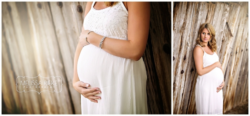Kansas City Maternity Pictures white dress