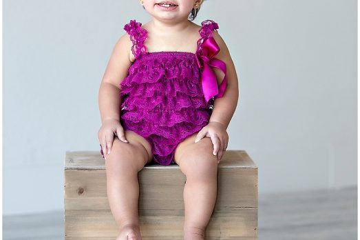 One Year Old Baby Girl Photos | Pink Cake | Mexican Dress Hair Braids | Melissa Rieke Photography | Kansas City