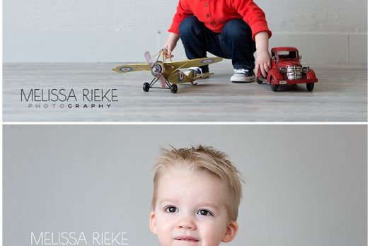 Kansas City Toddler Photos | LIttle boy | Airplanes | Trucks | Vintage | Headshots | Melissa Rieke Photography