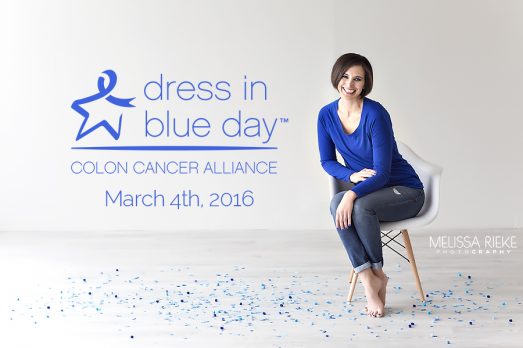 Dress In Blue Day Colon Cancer Awareness Colon Cancer Survivor Melissa Rieke Photography Kansas City