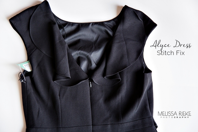 Stitch Fix Alyce Dress Review | Little Black Dress | Ruffle Detail | Fitted and Lined | To the Knee | Photographer Fashion | What to wear Weddings | Melissa Rieke Photography | Kansas City Wedding Photographer