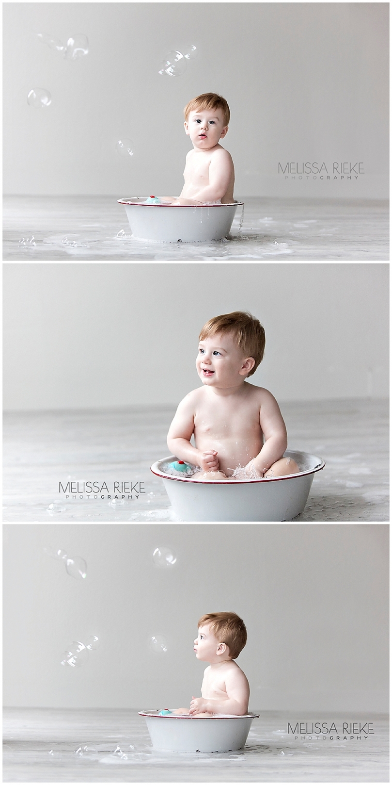 Bubble Bath Baby Photoshoot Kansas City