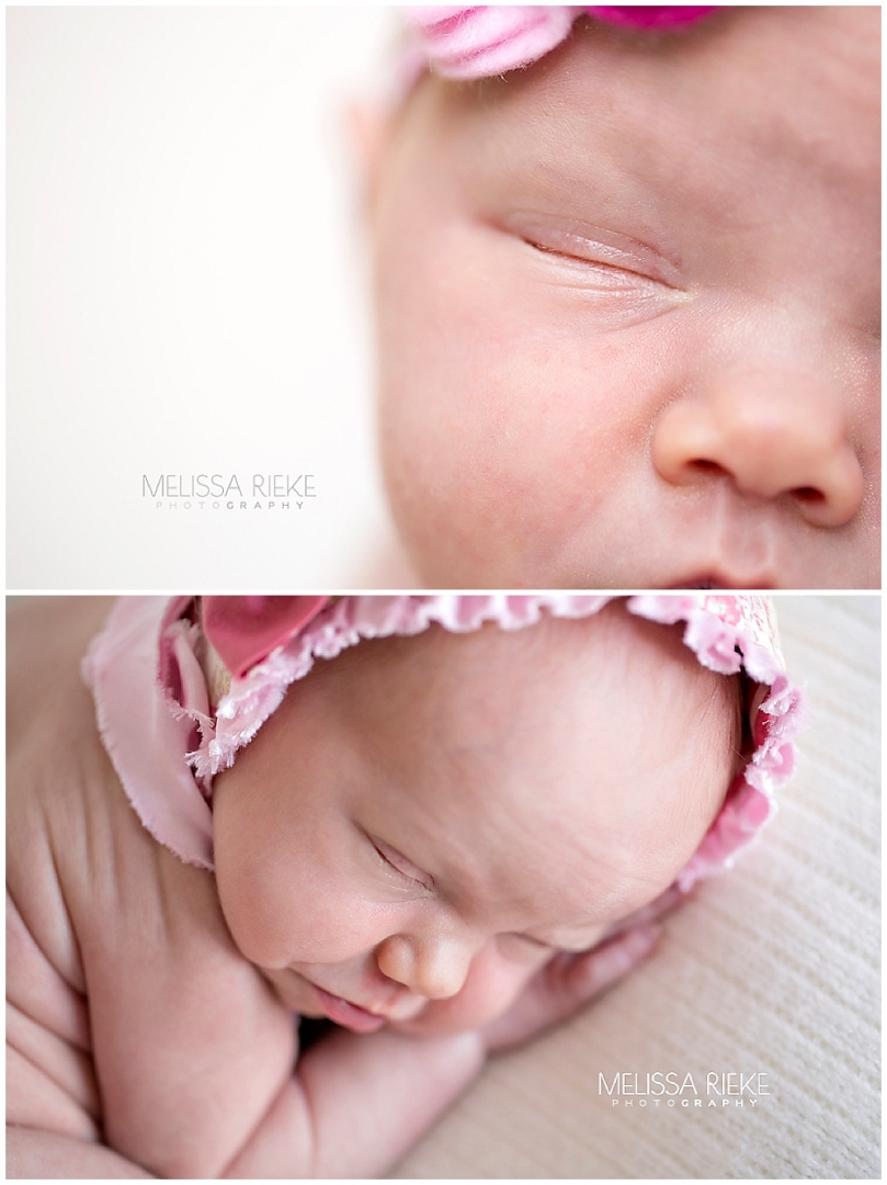 Newborn baby photos with sister Melissa Rieke Photography