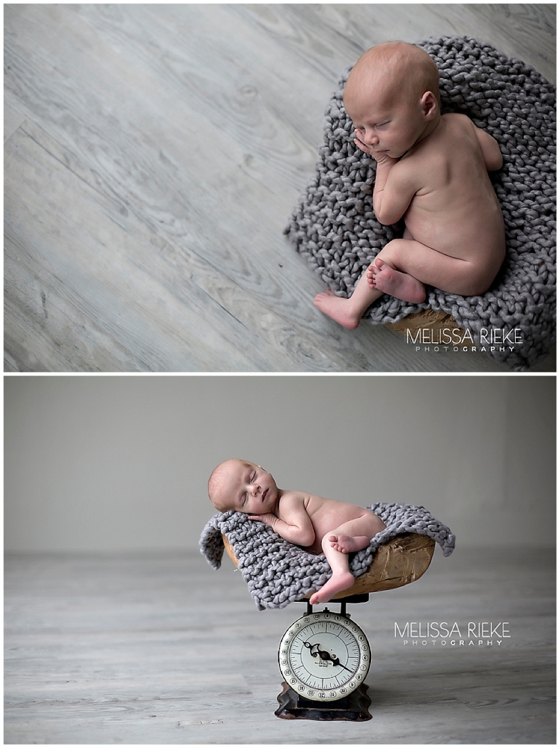 Newborn Photos Props Scale Gray Simple Kansas City