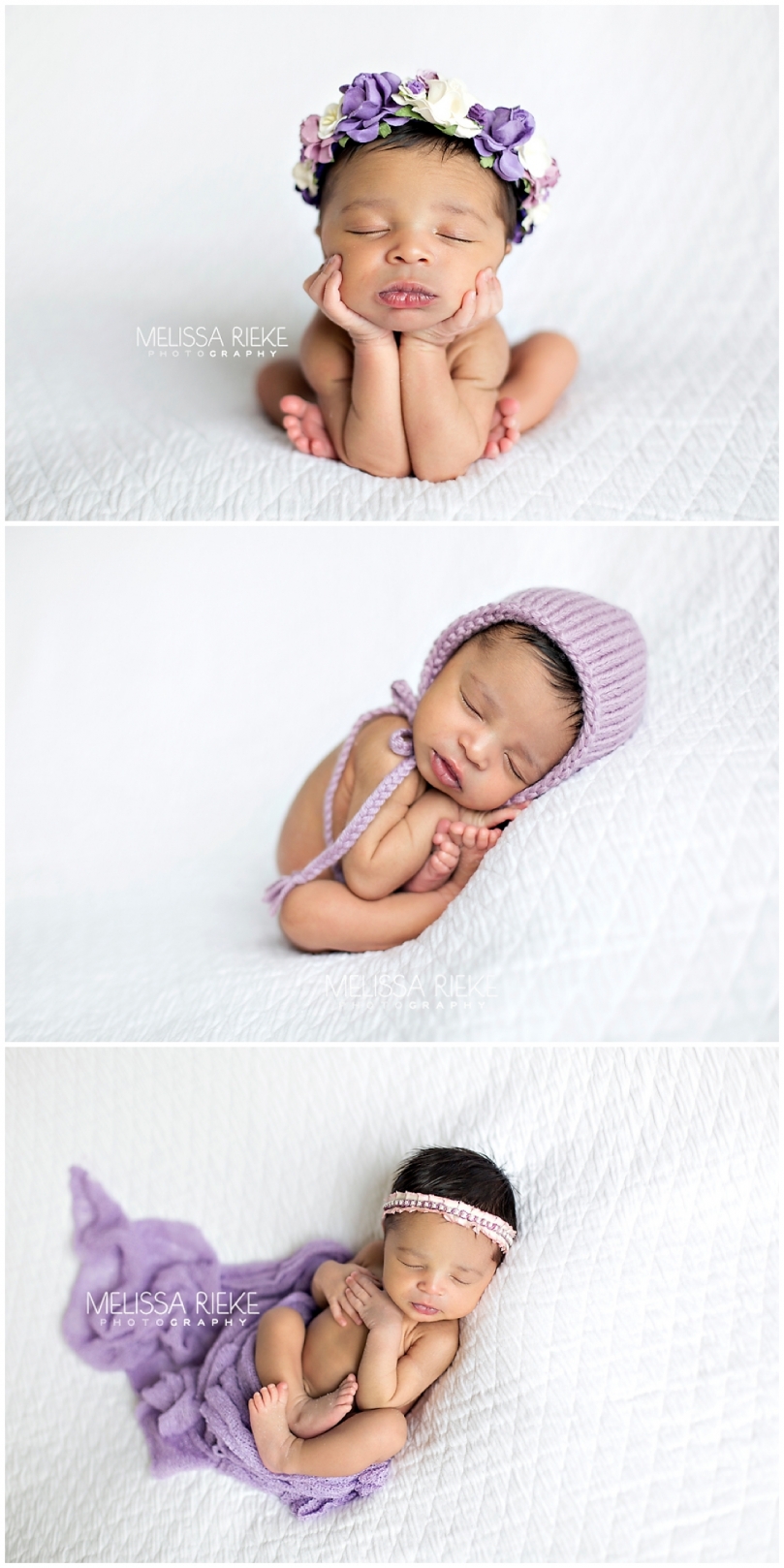 Peaceful Newborn Photoshoot Kansas City Baby girl photos