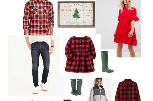Buffalo Plaid Family Pictures what to wear Christmas Card Pictures