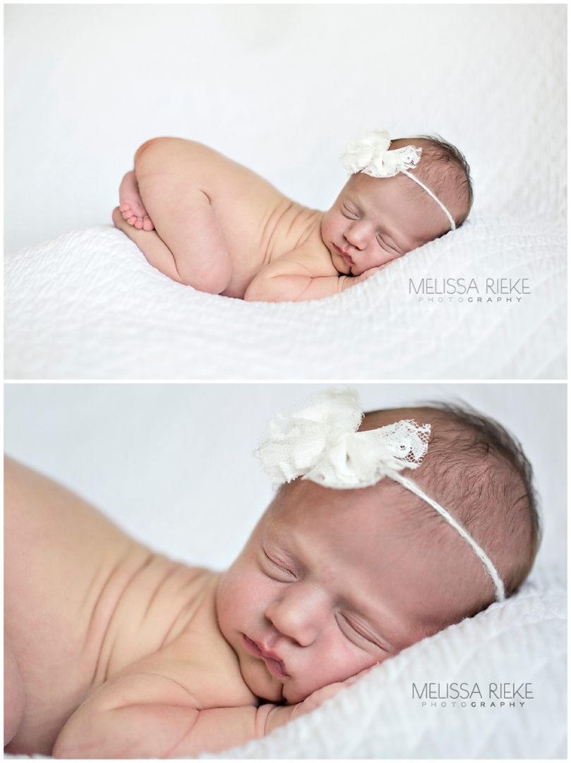 Newborn Girl Baby Love Kansas City Photography Posed Studio Portraits