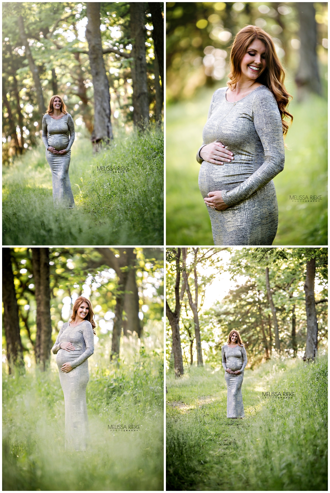 Maternity Photography Kansas City Floral Gown Baby Belly Pictures Photographer