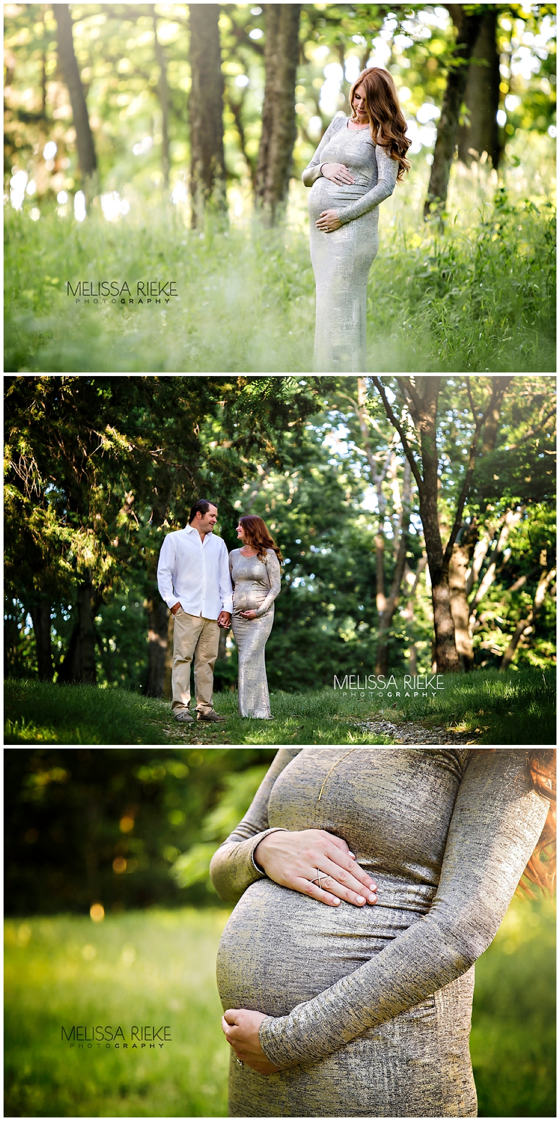 Maternity Photography Kansas City Floral Gown Baby Bump Pictures Forest Greenspace Dreamy Session