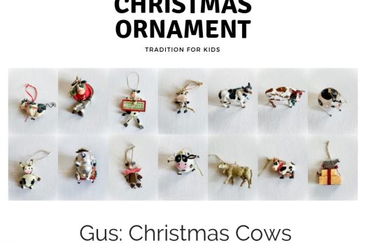 Christmas Ornament Tradition Snowflake Kids Decorate Holiday Cows