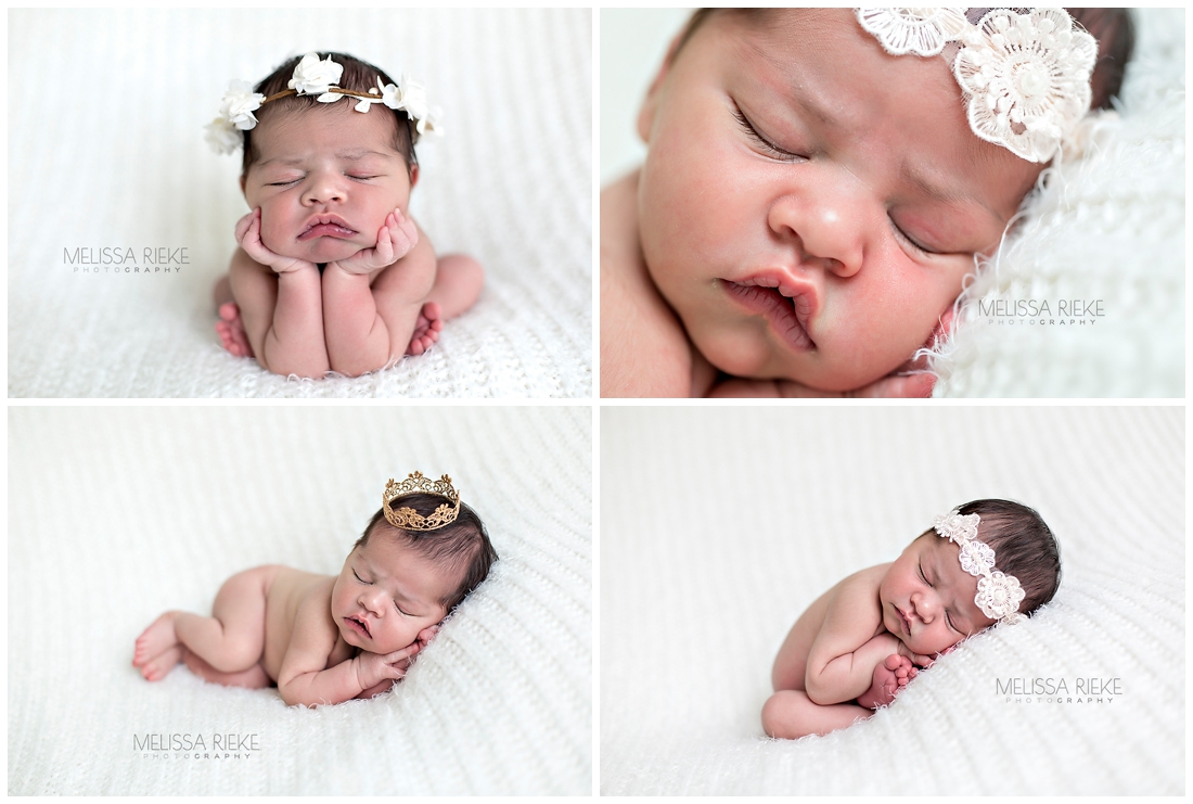 Newborn Baby Girl Photography Kansas City Photographer Posed Newborn