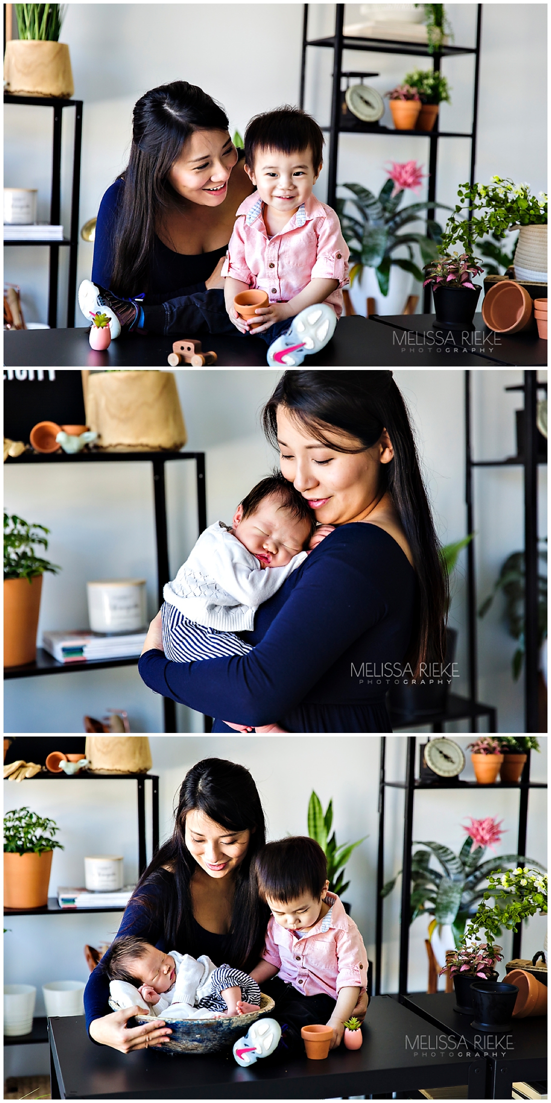 Mommy and Me Mini Sessions Kansas City Mother's Day Potting Shed Set