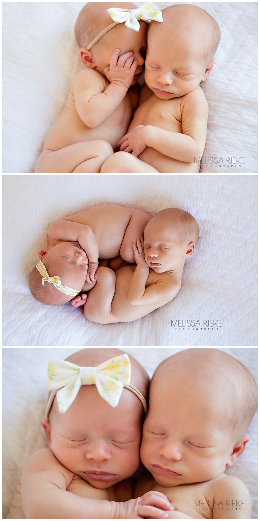 Boy Girl Twin Newborn Surprise Twin Newborn Baby Photos Kansas City Photographer