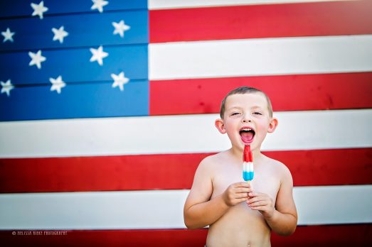 American Flag Mini Sessions Kansas City Photographer 4th of July Pictures